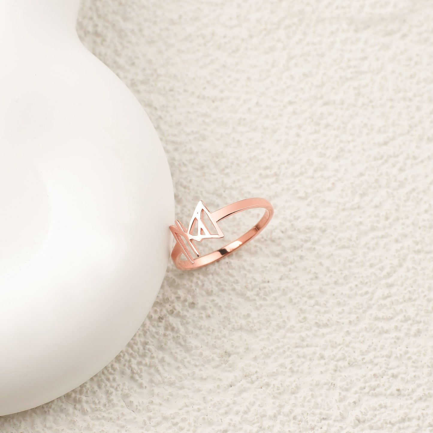 Monogram Name Ring