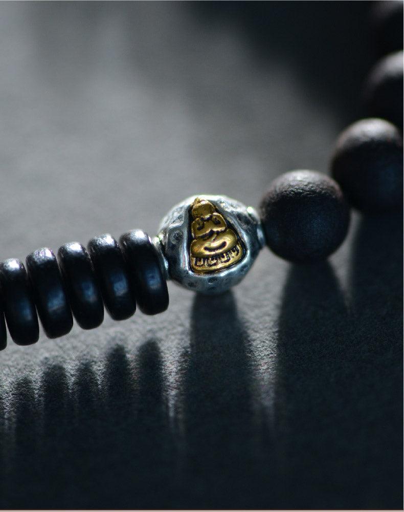 Black Sandalwood Tibetan Dzi Beads bracelet