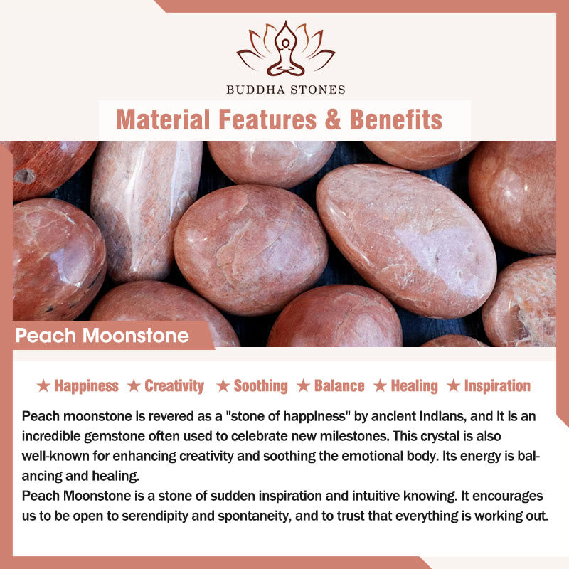 Bague Bouddha Stones en cuivre plaqué or 14 carats, cristal Fu Lu Shou, pierre de lune pêche, bonheur, richesse