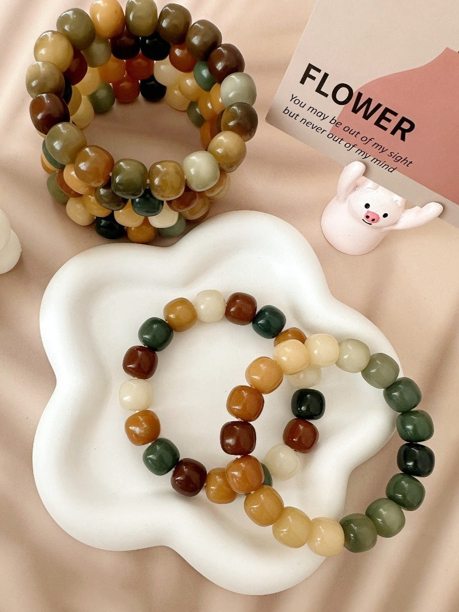 14mm Large Size Multi-Treasure Bodhi Bead Bracelet (Available in Multiple Colors)