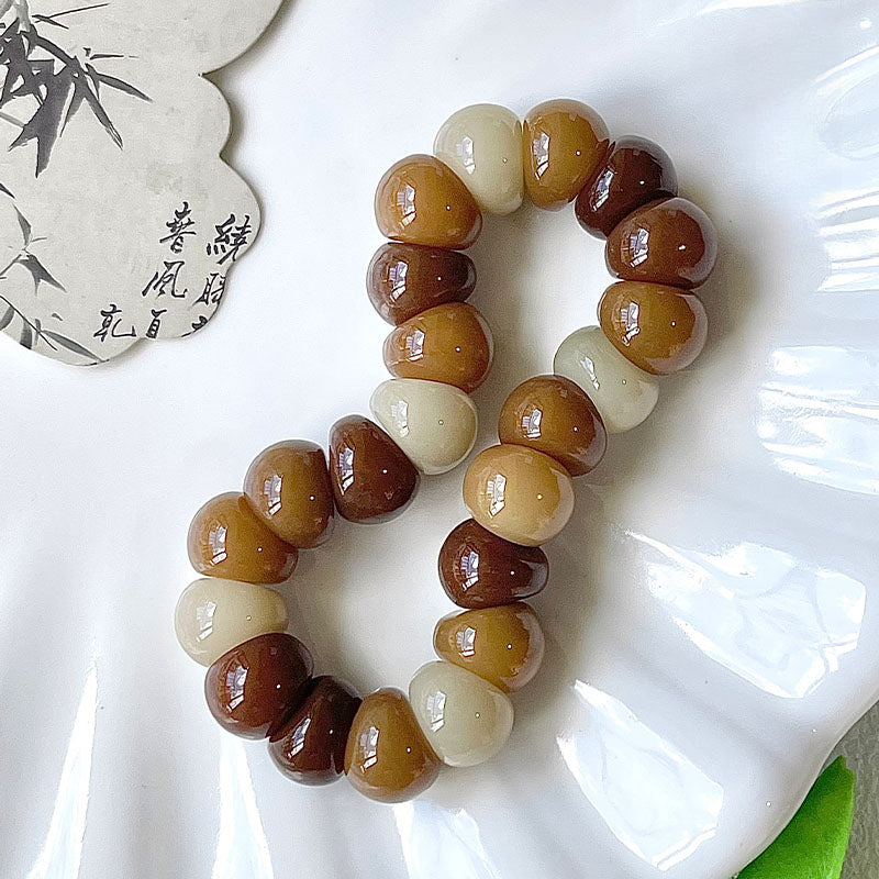 Bracelet Bodhi anti-stress à l'ail et aux gousses 14 mm (plusieurs couleurs disponibles)