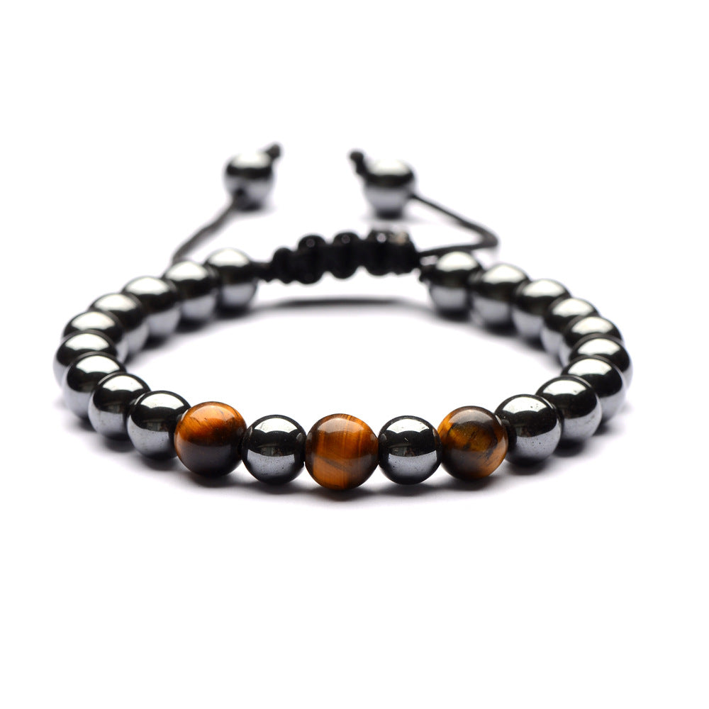 Bracelet 7 chakras en hématite - Favorise le bien-être