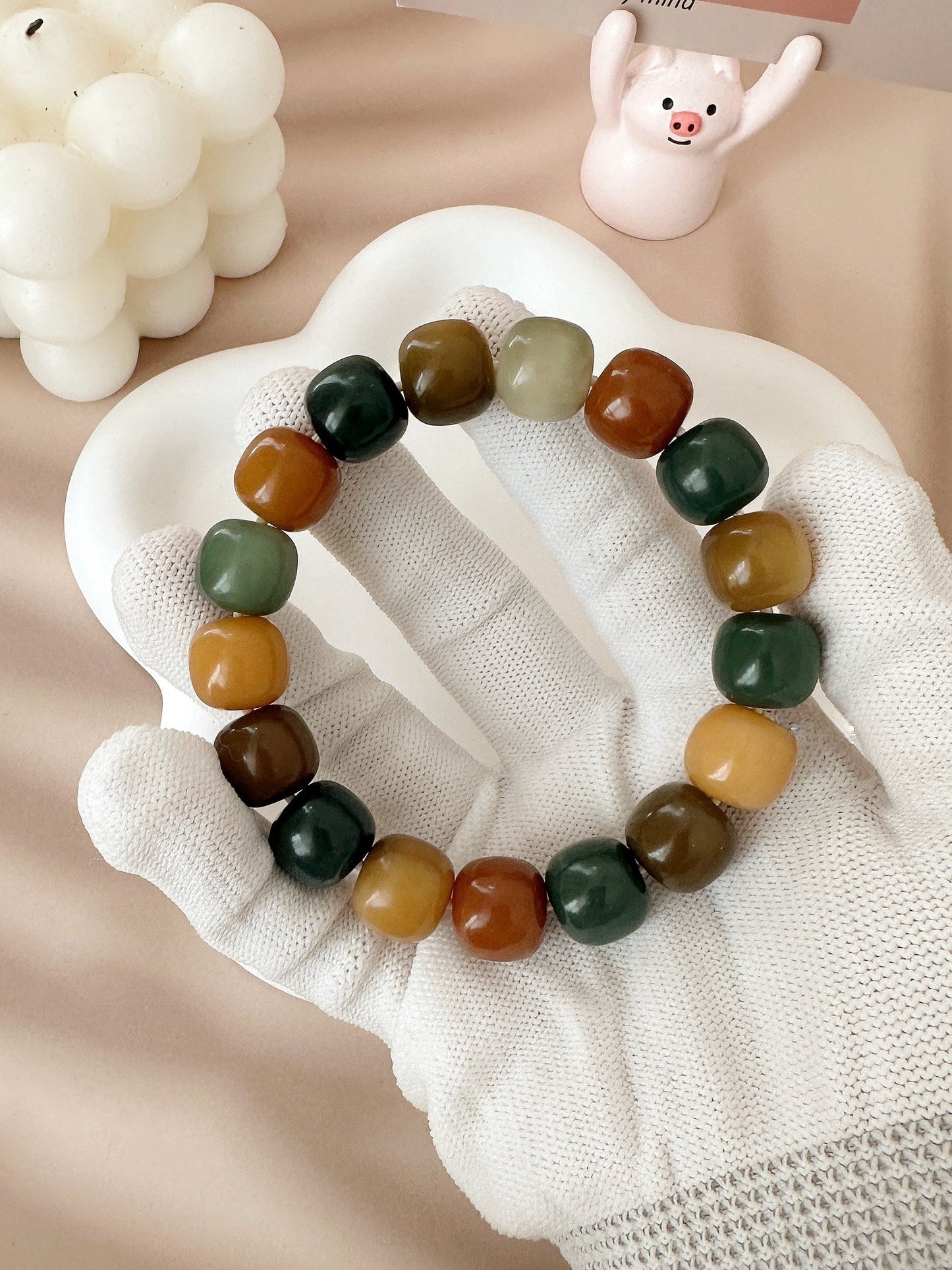 14mm Large Size Multi-Treasure Bodhi Bead Bracelet (Available in Multiple Colors)