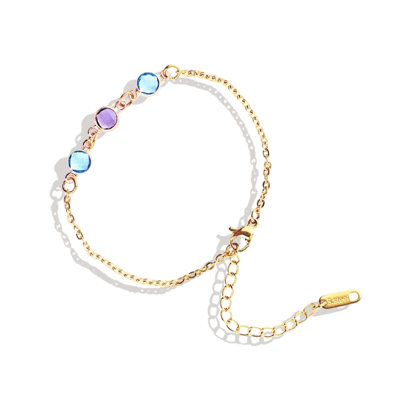 Personalized Birth Stone Bracelet