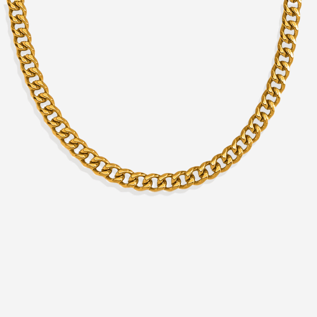 Collier chaîne cubaine de 8 mm