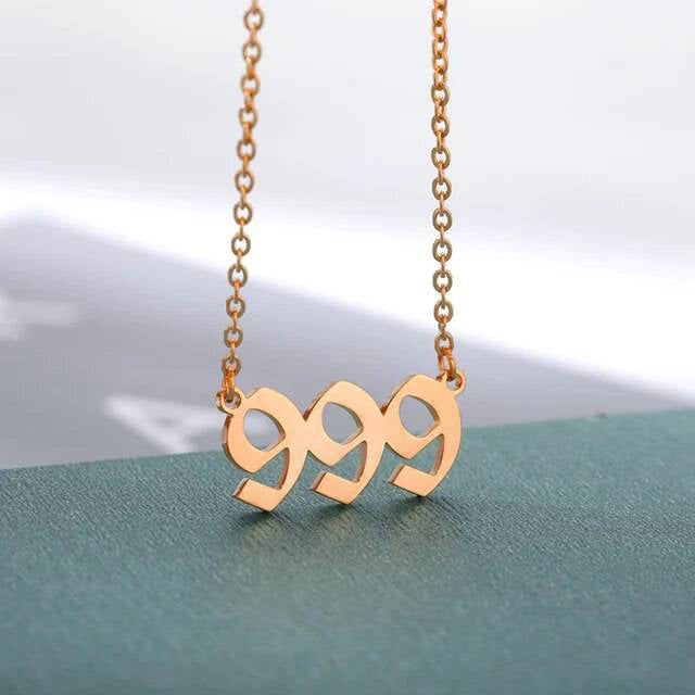 Dainty Angel Number Necklace