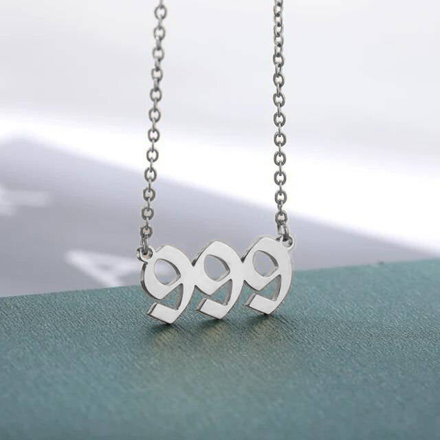 Dainty Angel Number Necklace