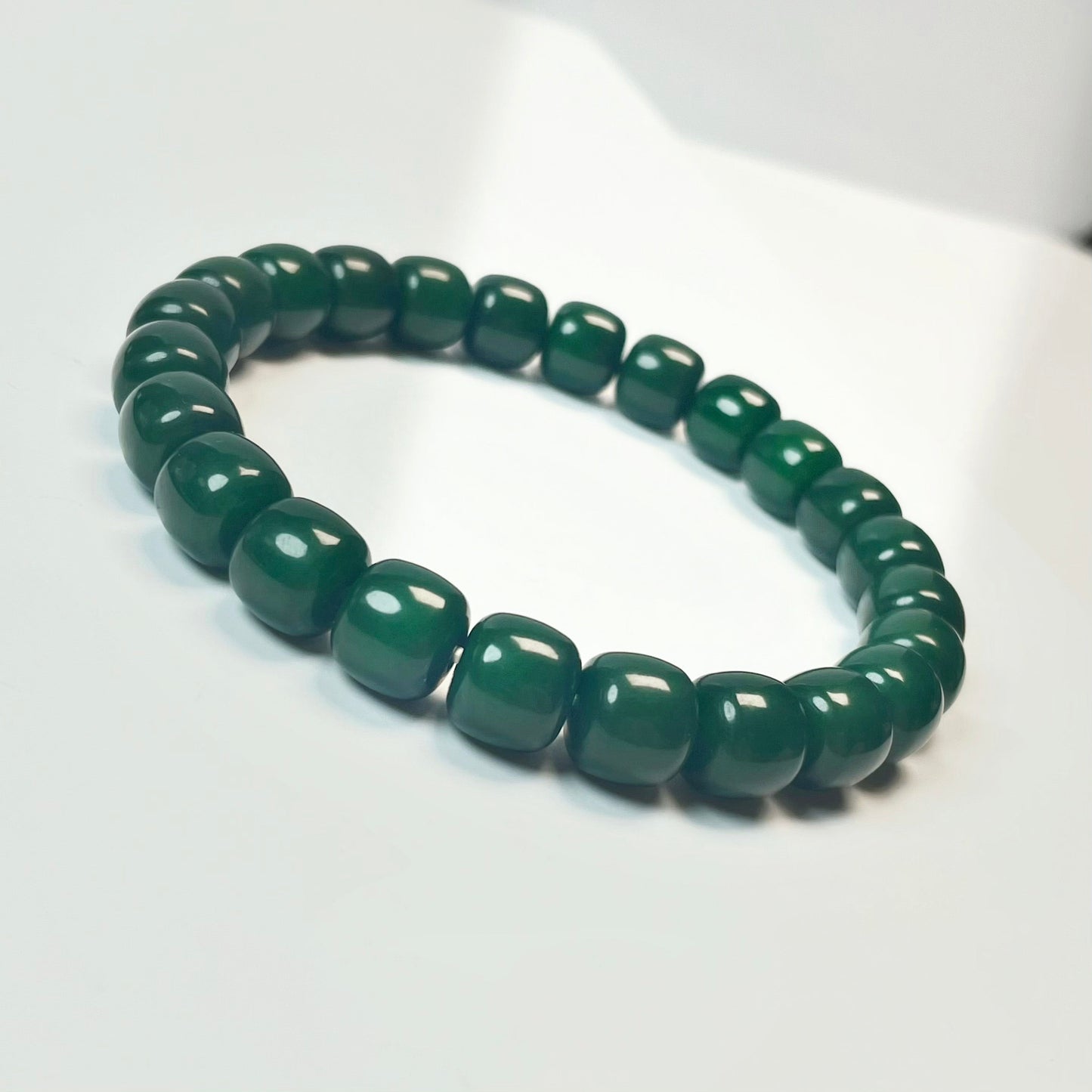 Bracelet de méditation en perles vertes Bodhi pour le calme et la détente