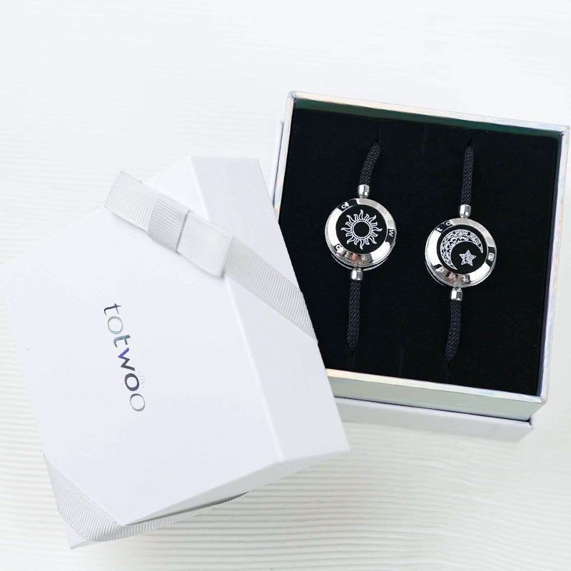 Bracelets tactiles Soleil et Lune avec corde Milan