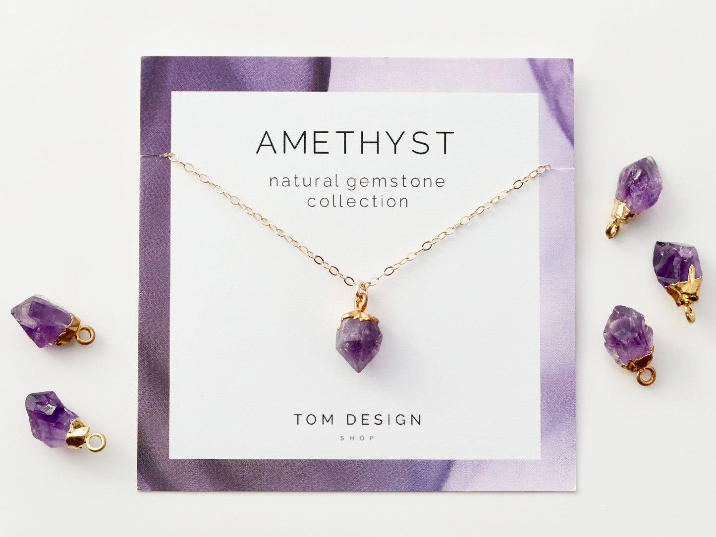 Gemstone Drop Necklace