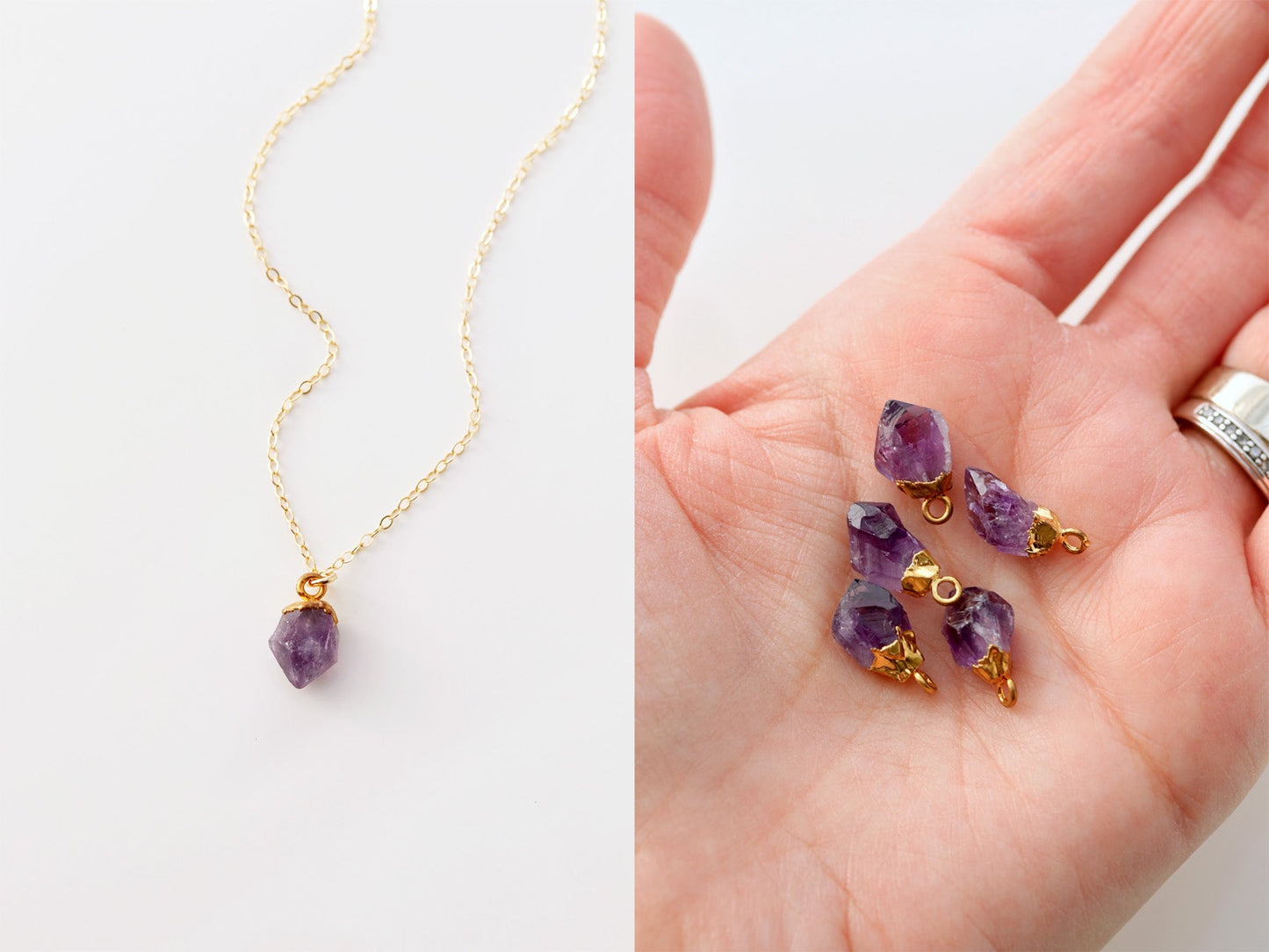 Gemstone Drop Necklace