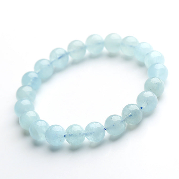 Bracelet apaisant en aigue-marine bleue - Ancrage et apaisement