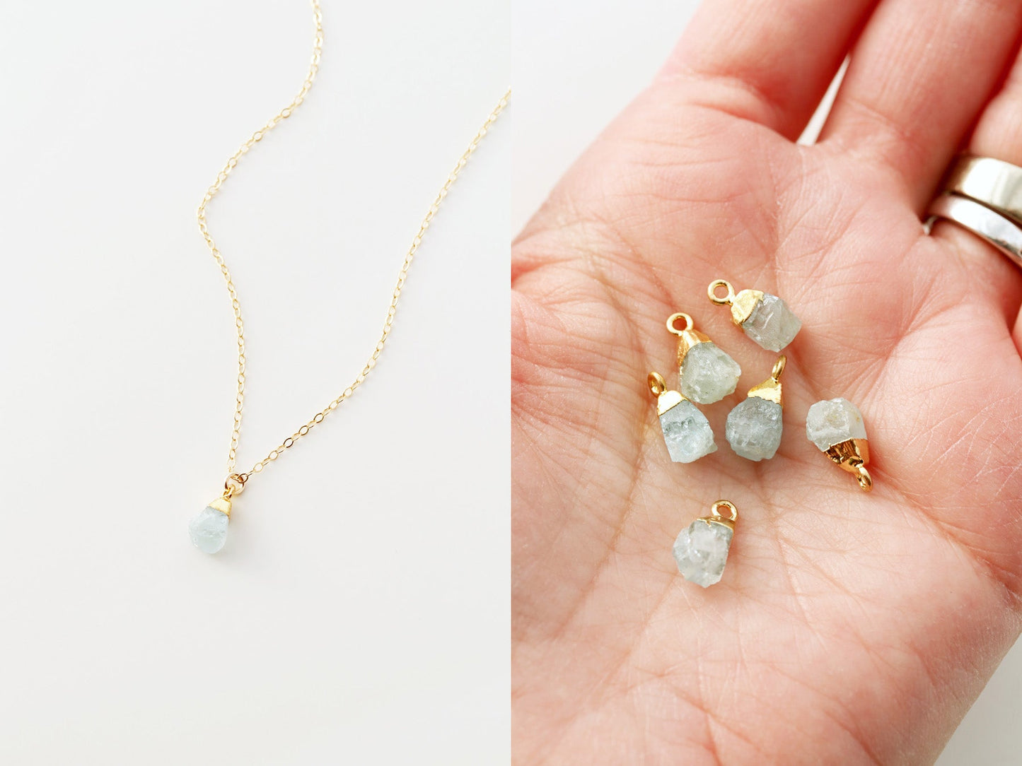 Gemstone Drop Necklace