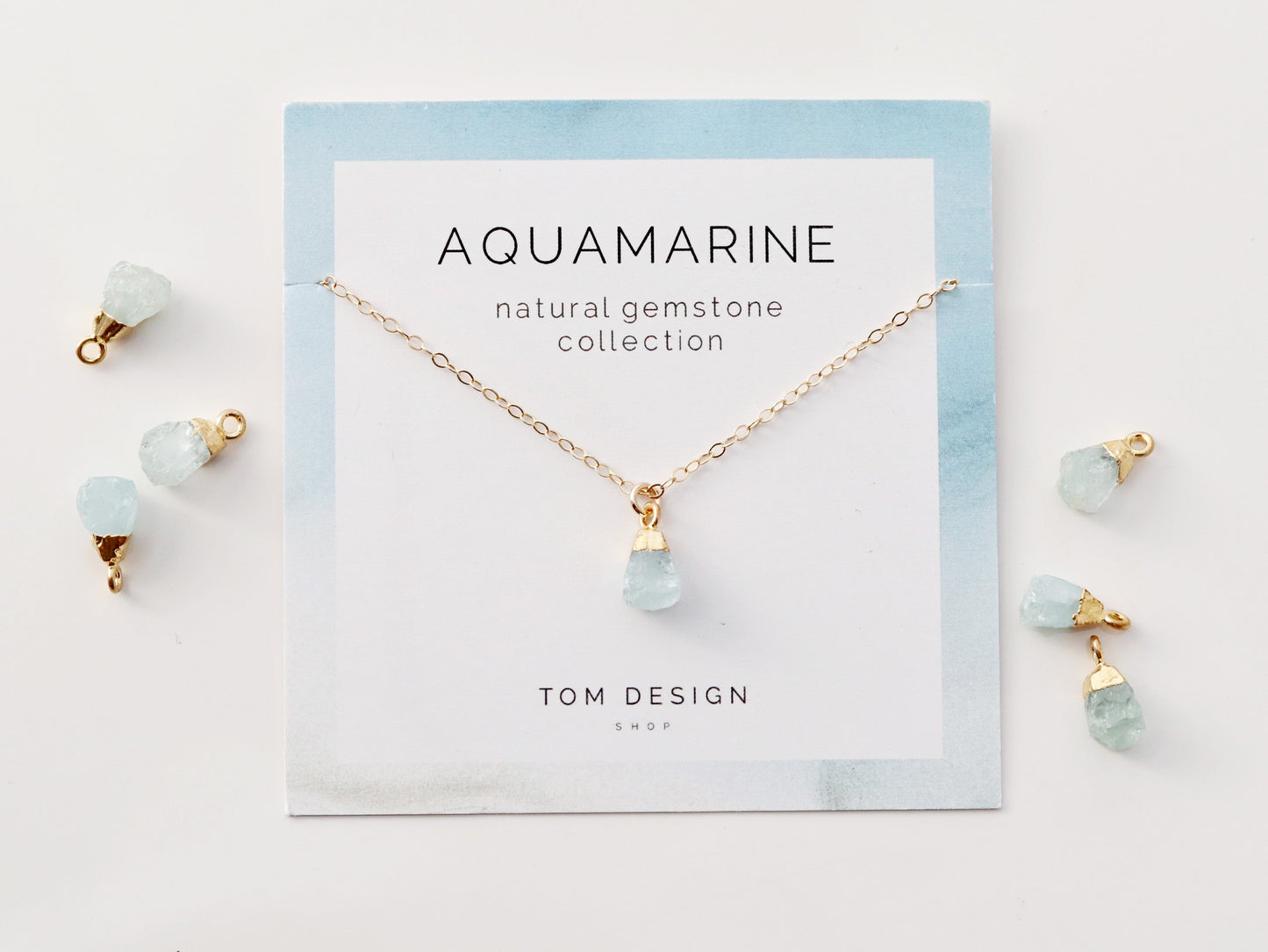 Gemstone Drop Necklace