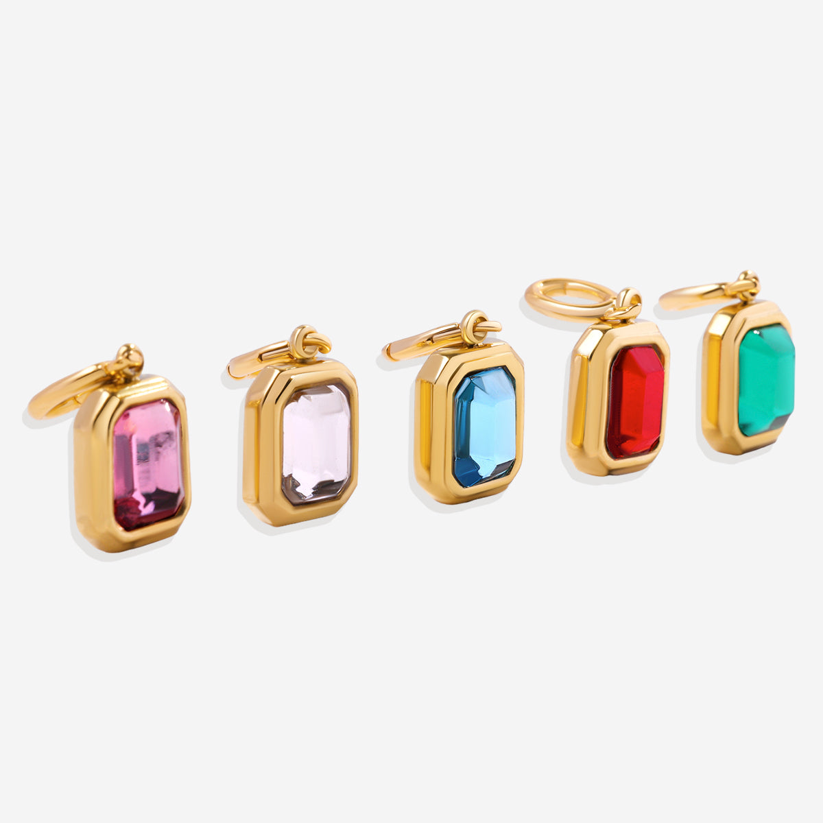 Breloque baguette avec pierre de naissance