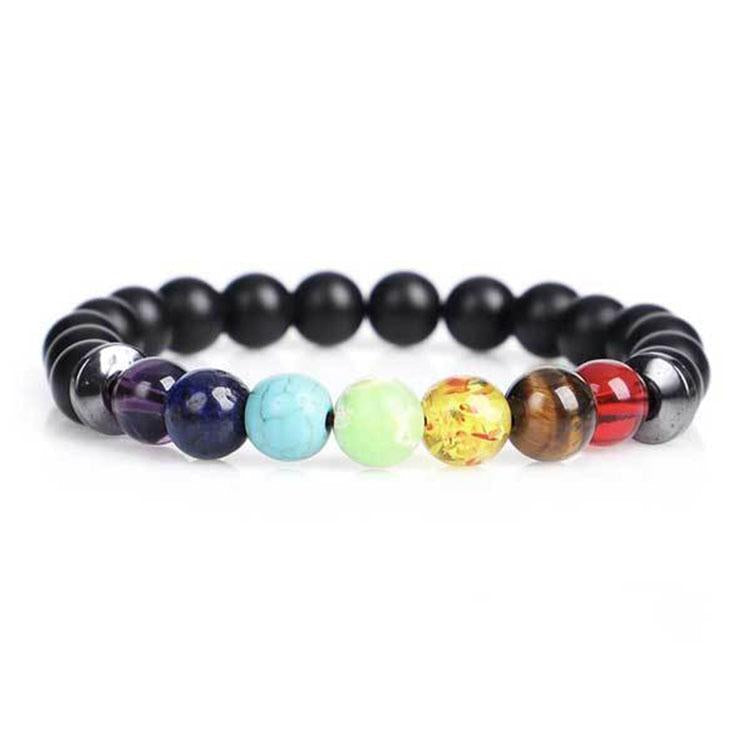Ensemble de bracelets chakra en hématite - Inspire Wellness & Health