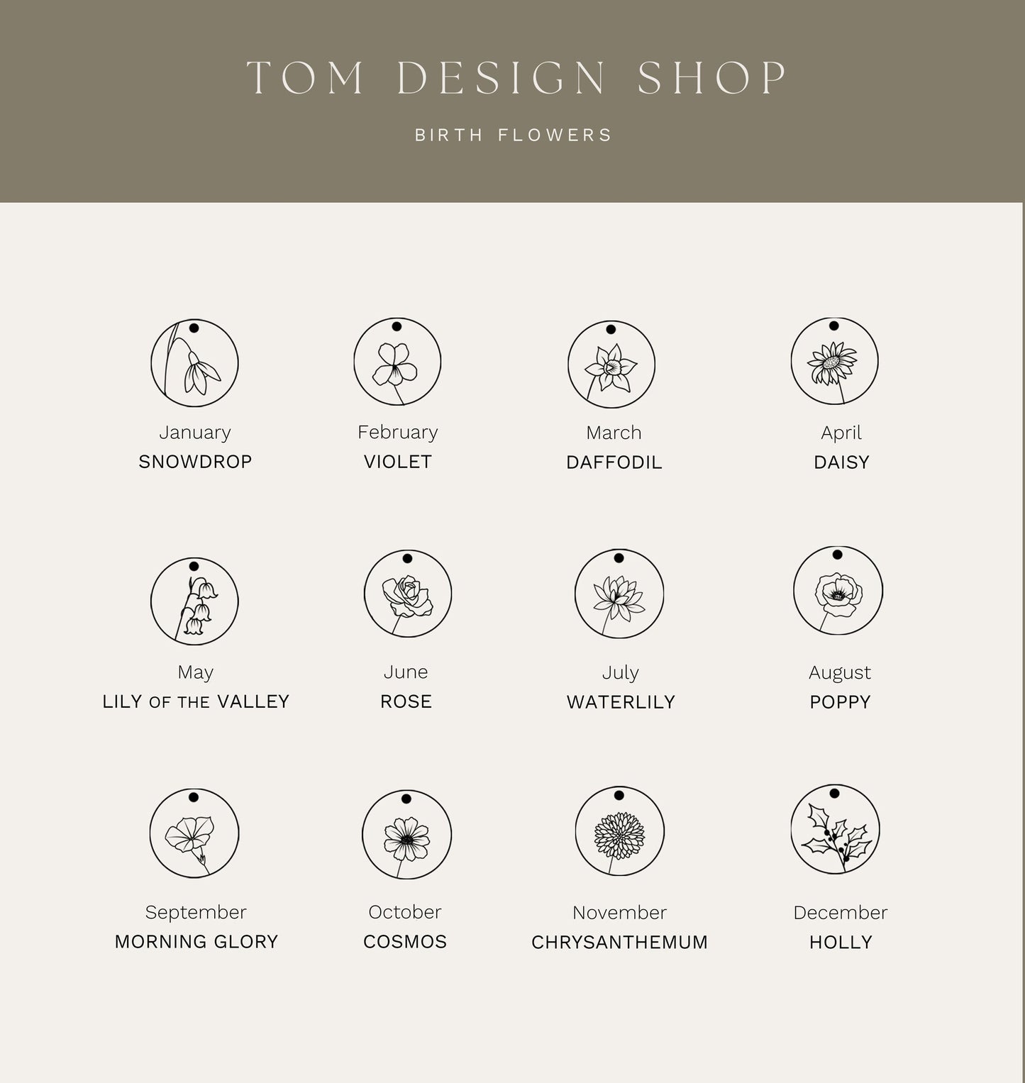 Collier disque gravé 3/8"