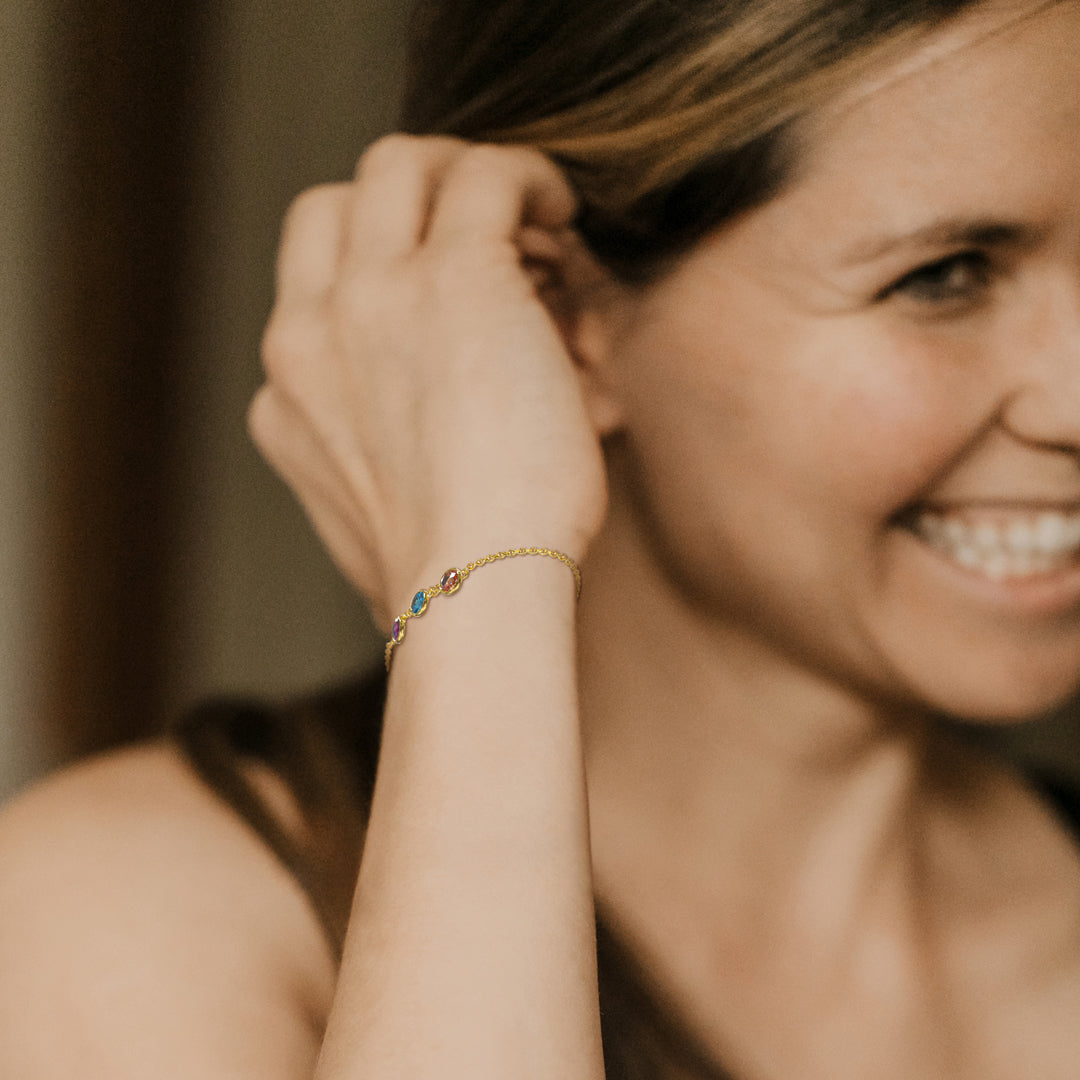 Personalized Birth Stone Bracelet