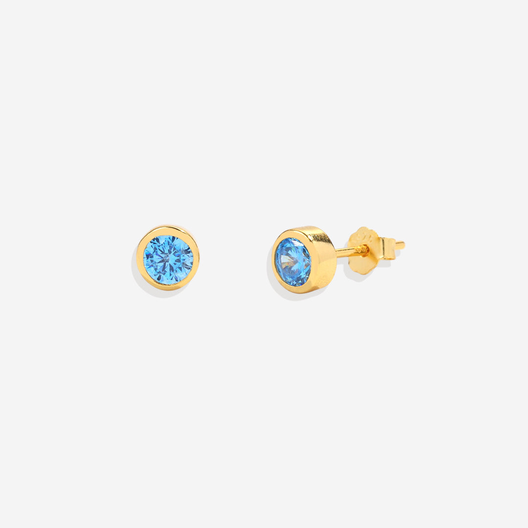 Clous d'oreilles avec pierre de naissance