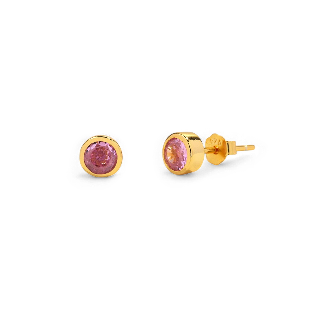 Clous d'oreilles avec pierre de naissance