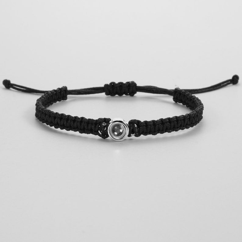 Personalized Braided Photo Bracelet