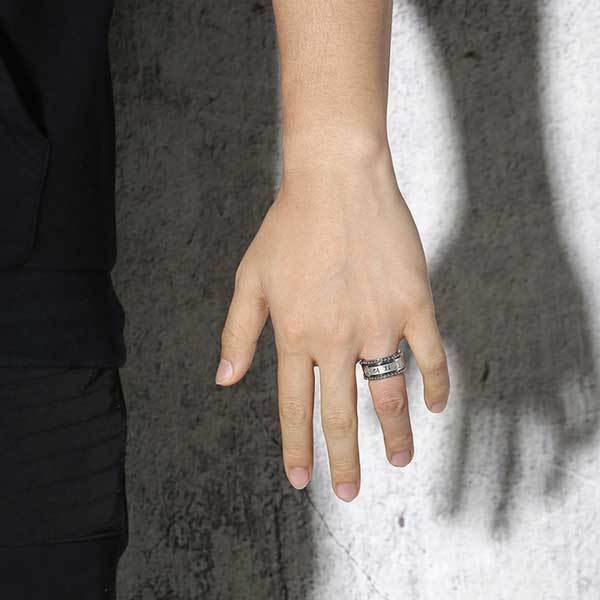 Bague anti-anxiété avec mantra bouddhiste - Calmez votre anxiété