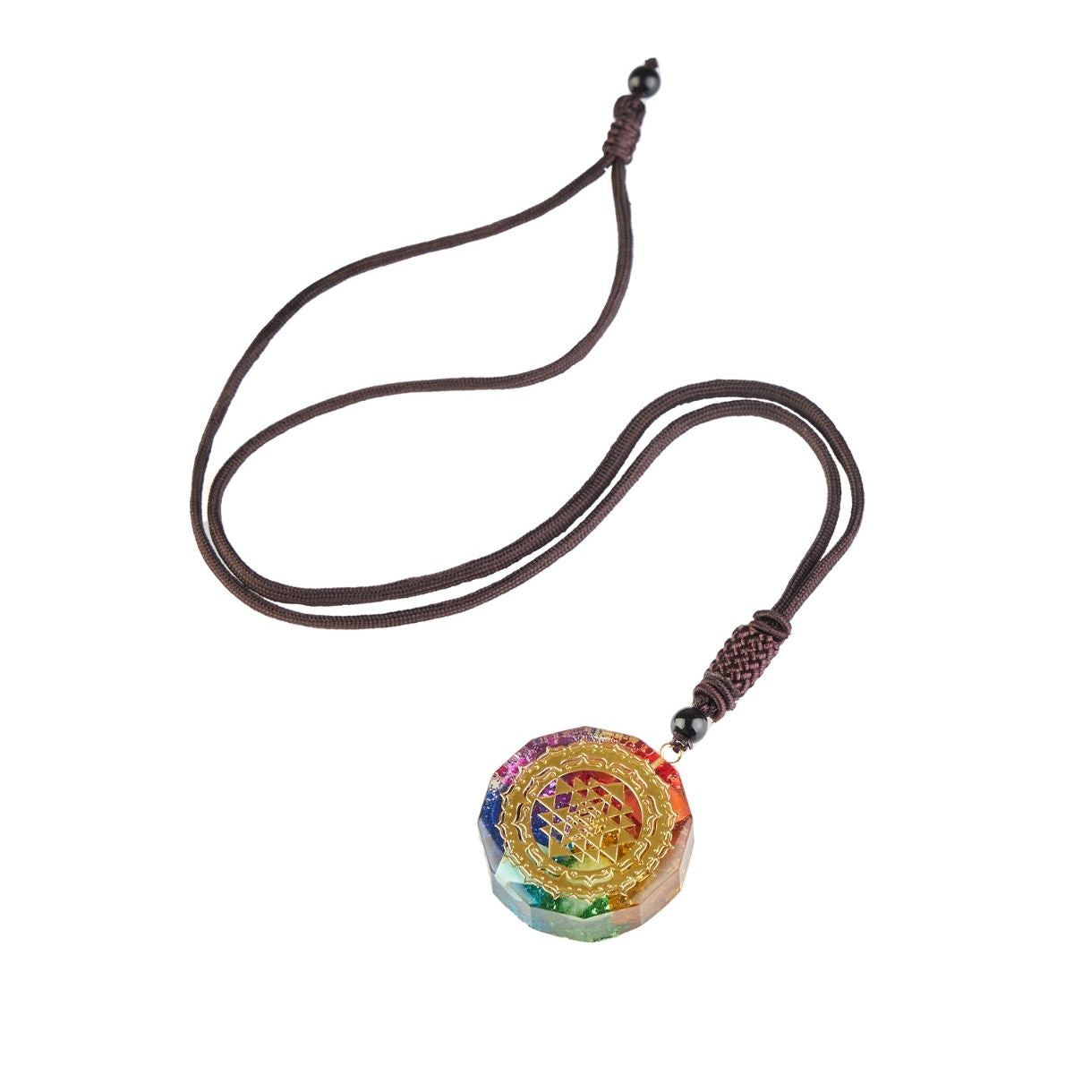 Collier Chakra Orgonite - Équilibre l'énergie orgone et protection contre les champs électromagnétiques