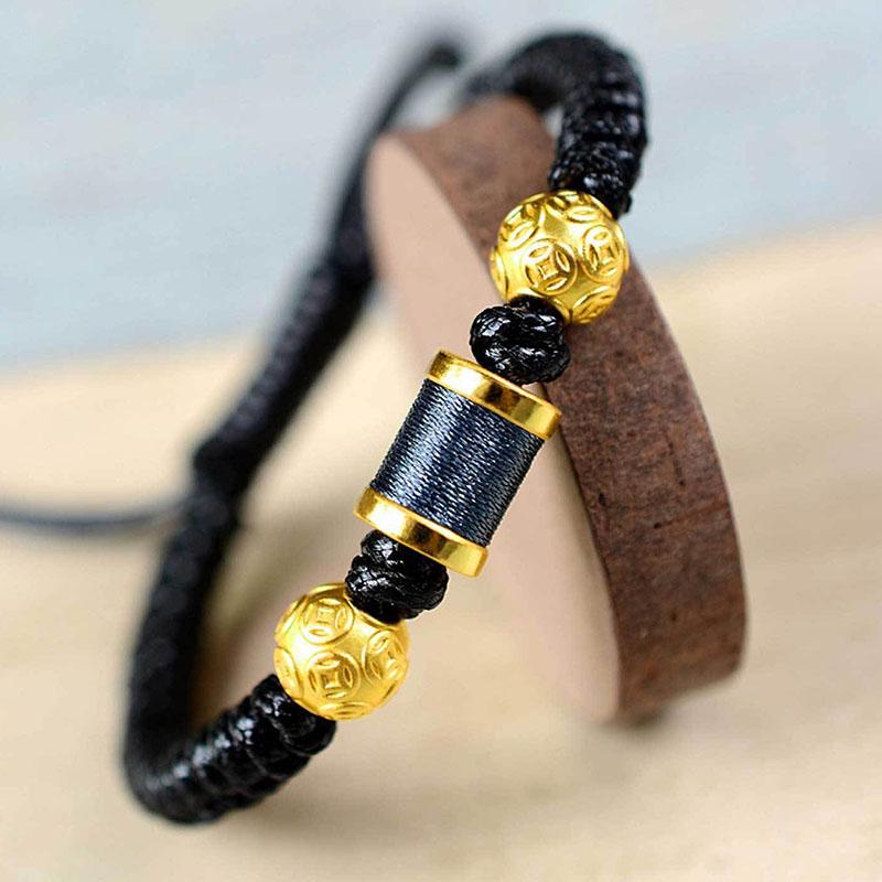 Bracelet en pièces chinoises - Activateur de richesse Feng Shui