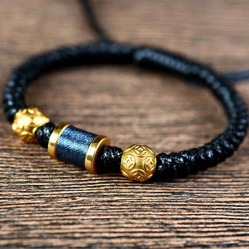 Bracelet en pièces chinoises - Activateur de richesse Feng Shui