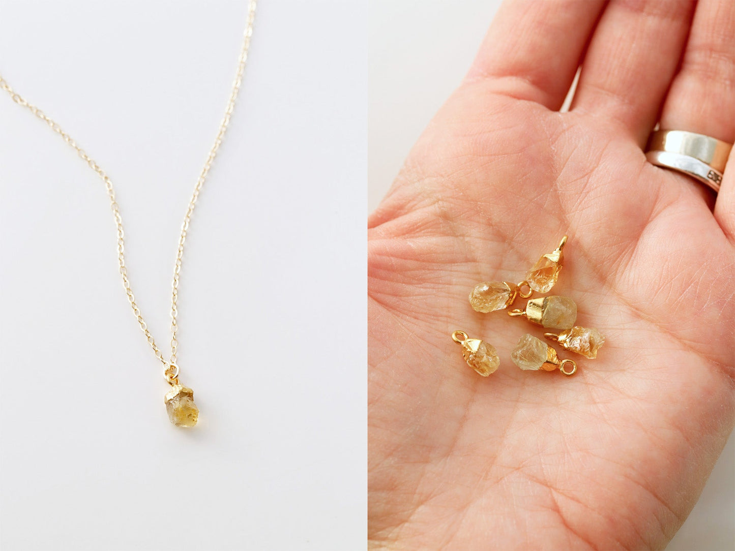 Gemstone Drop Necklace