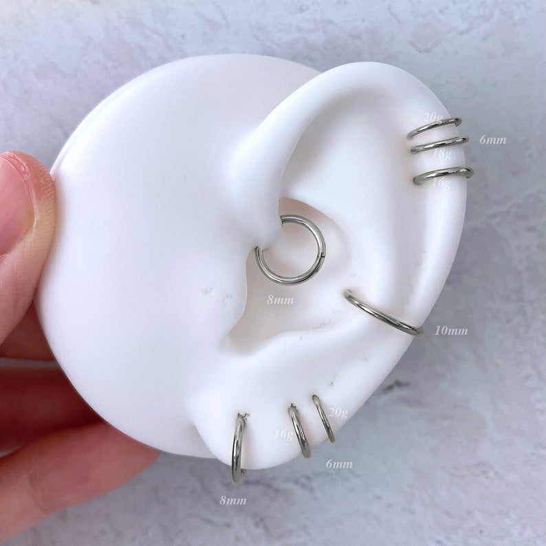Créoles classiques pour cartilage | 16 g