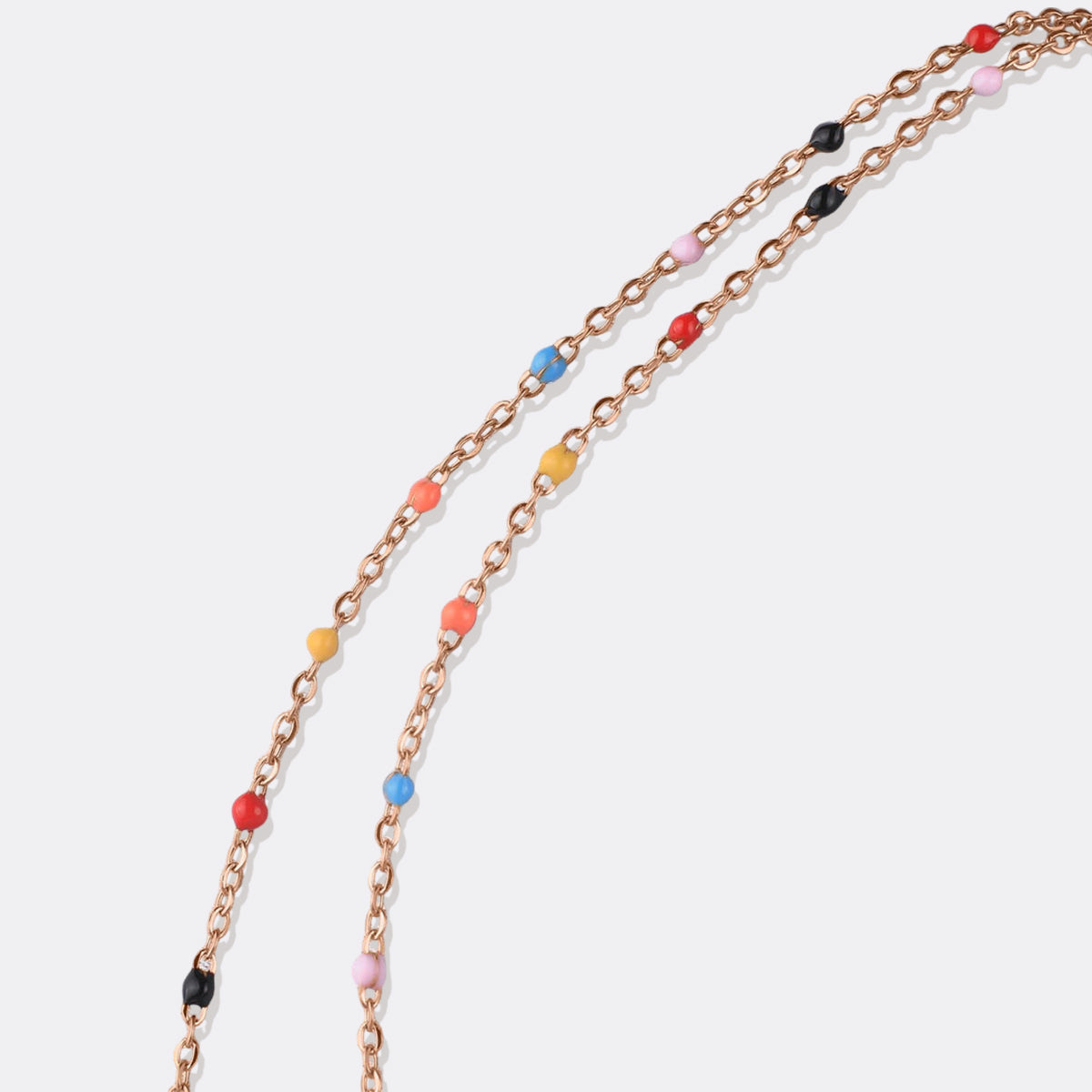Collier de perles colorées avec nom de fée