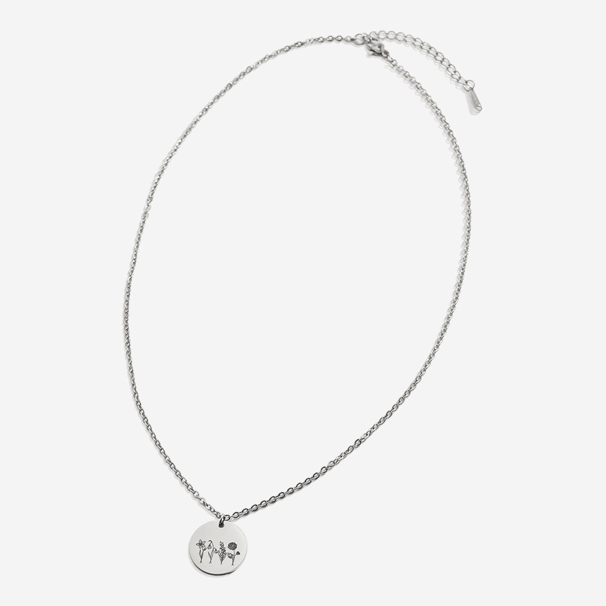 Collier bouquet de fleurs de naissance