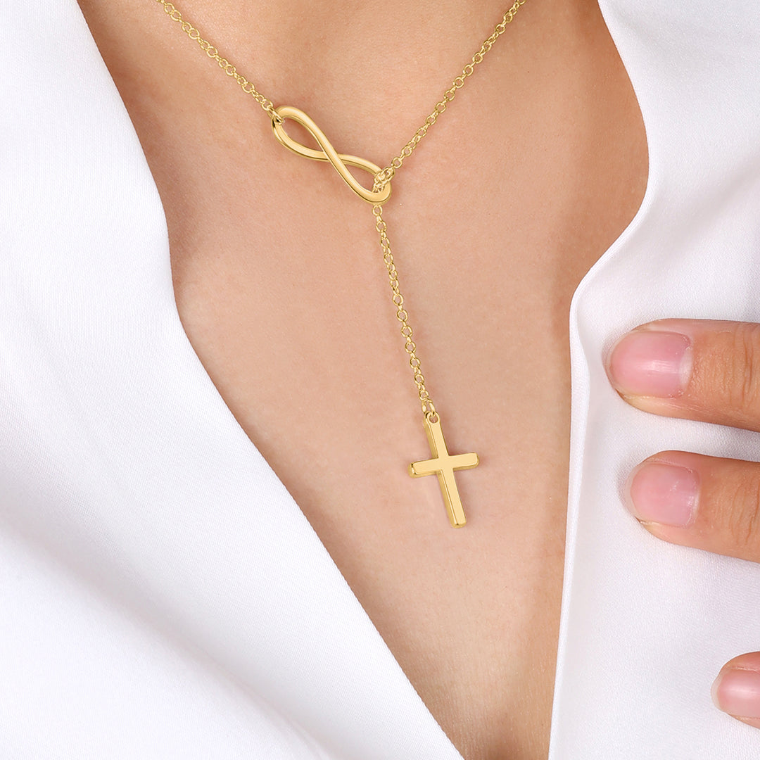 Collier Croix et Infini