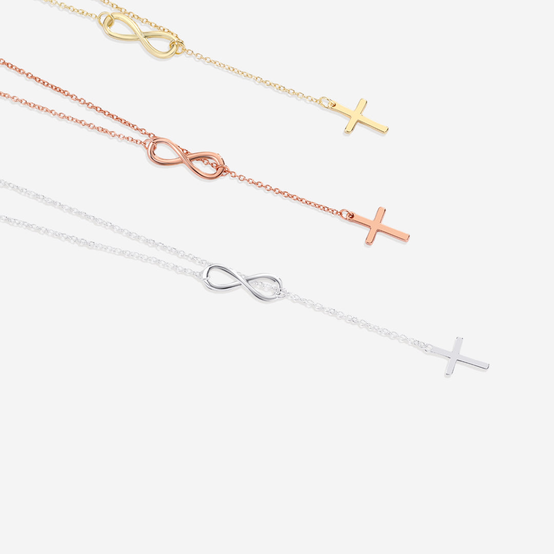 Collier Croix et Infini