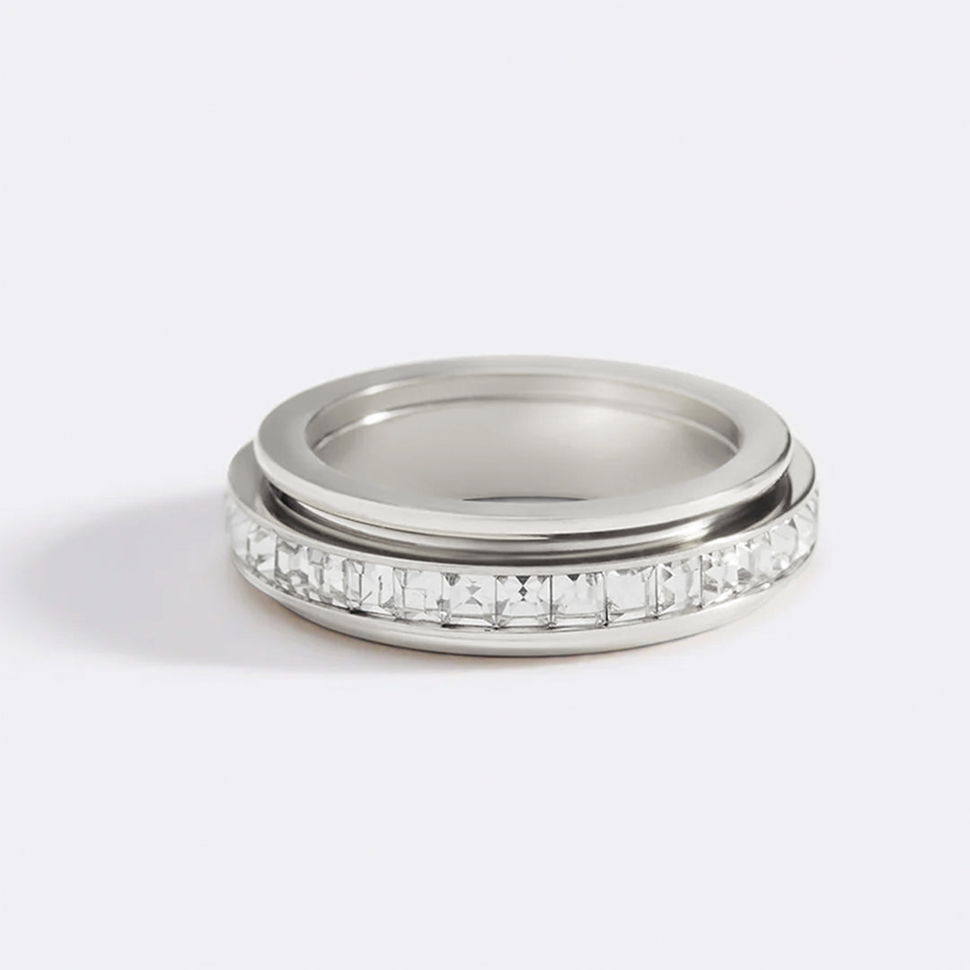 Bague rotative en cristal