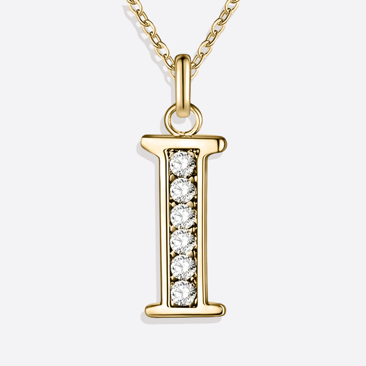 Collier satellite avec lettres en cristal