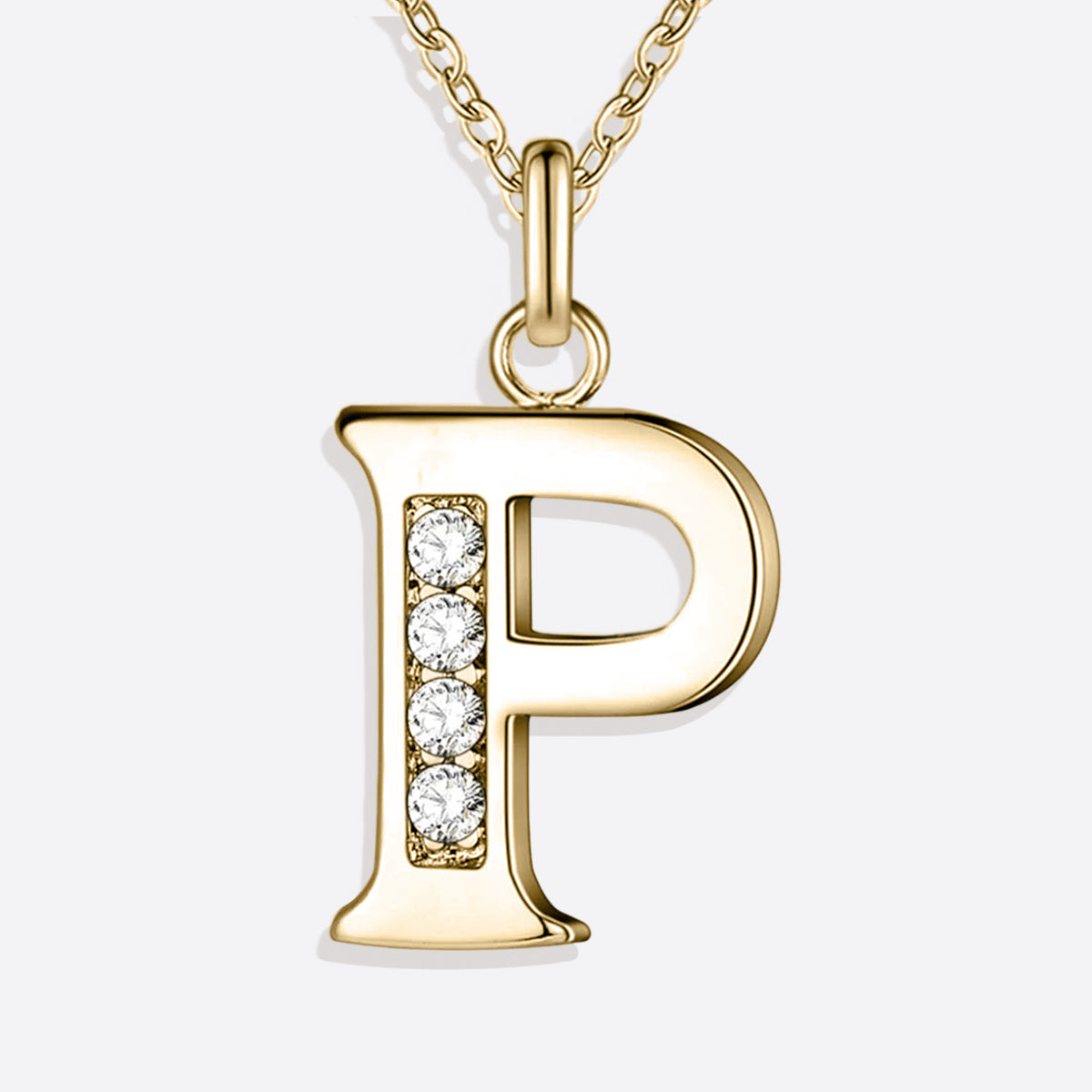 Collier satellite avec lettres en cristal