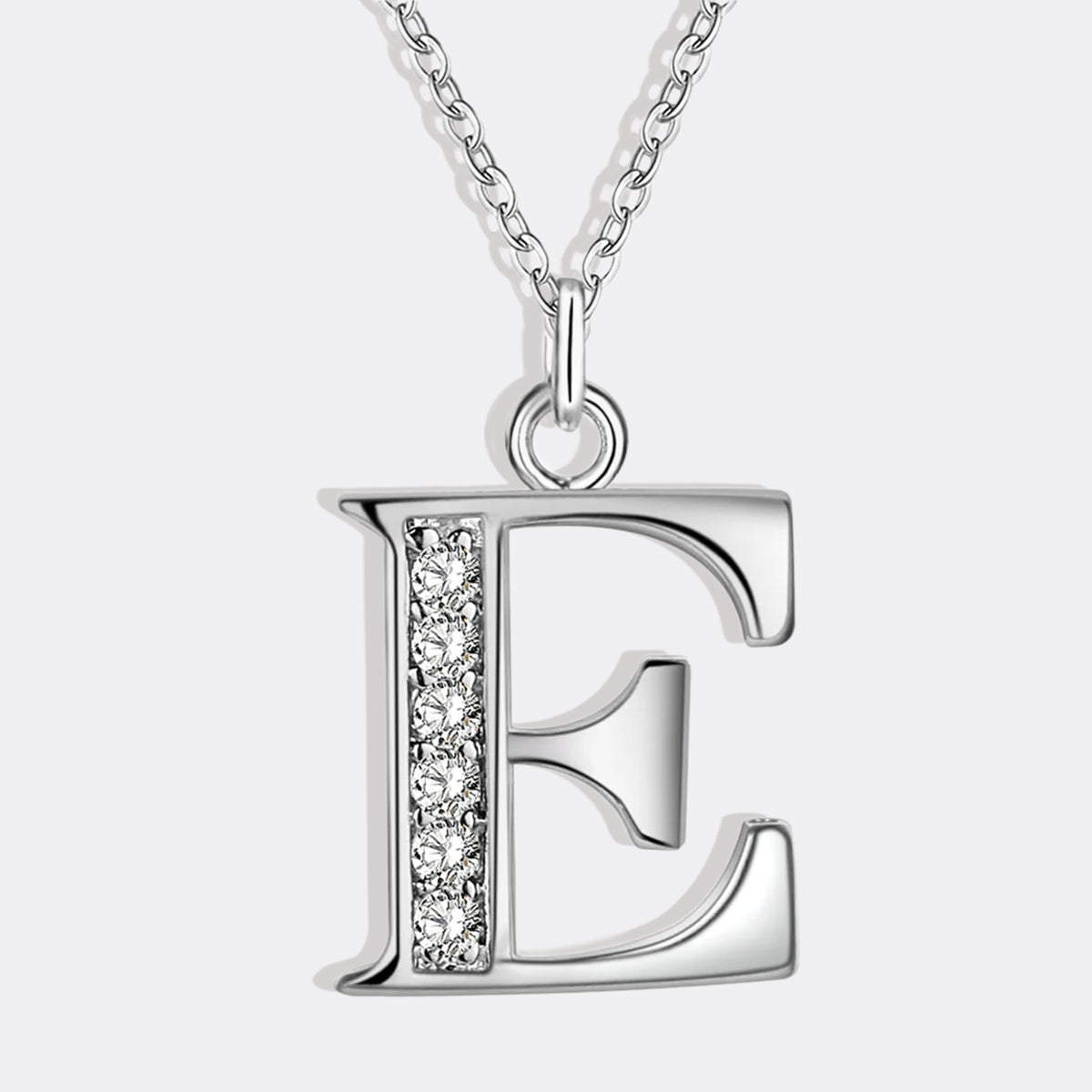 Collier satellite avec lettres en cristal