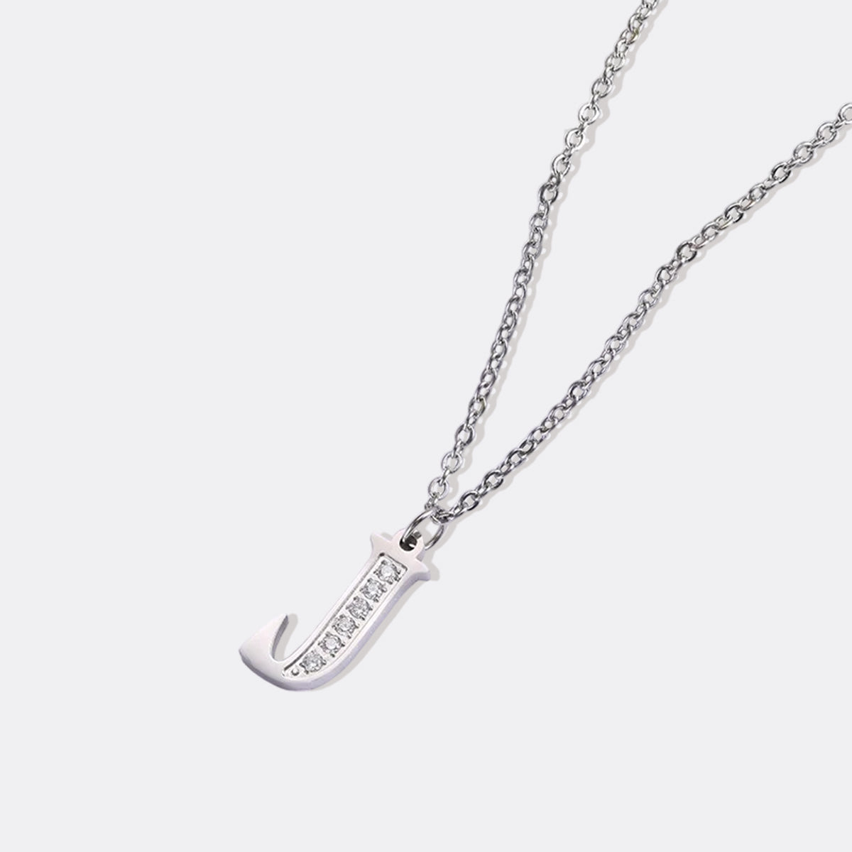 Collier satellite avec lettres en cristal