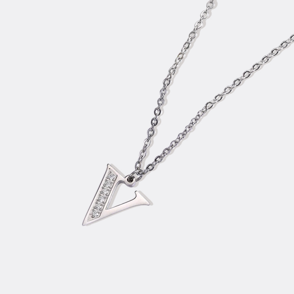 Collier satellite avec lettres en cristal