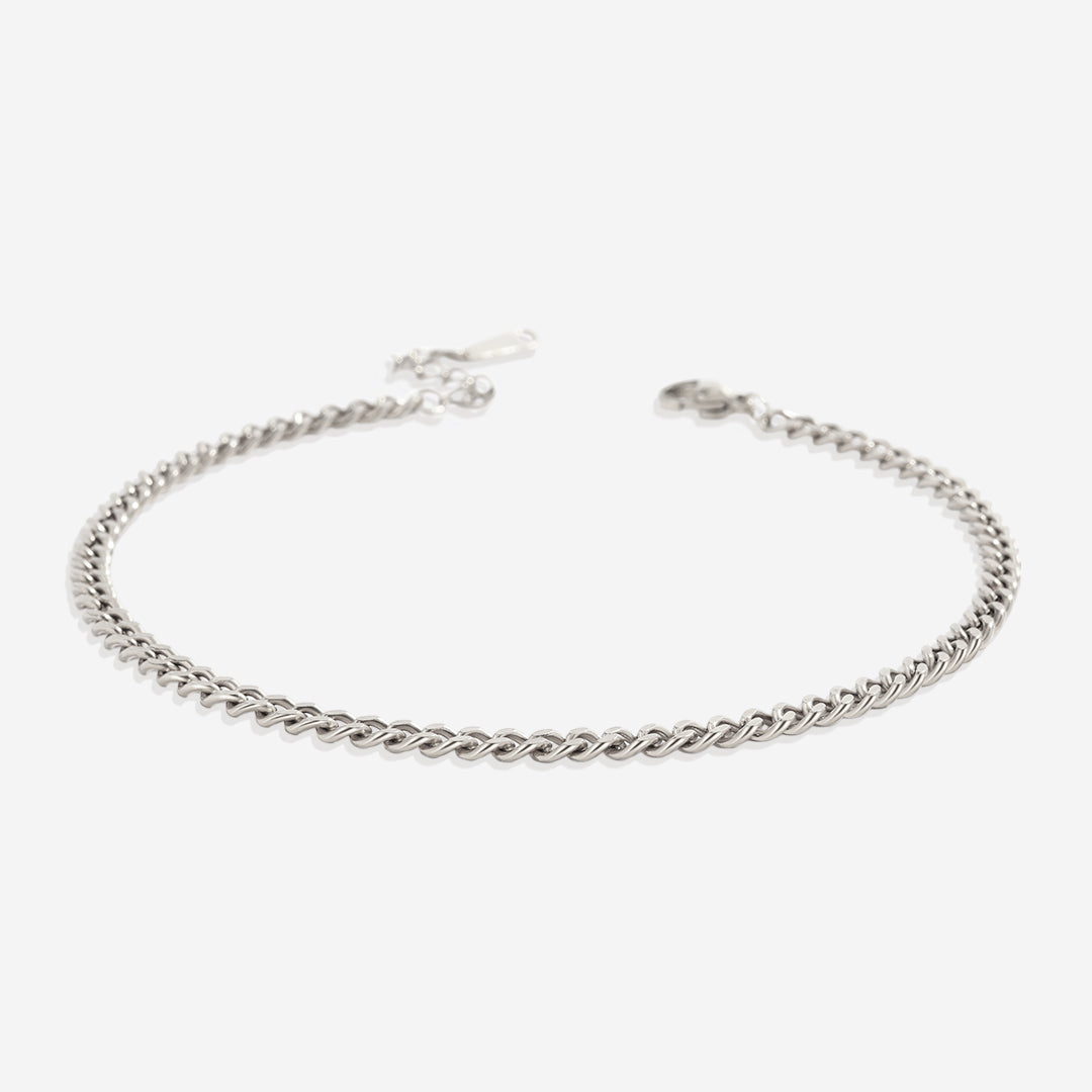 Bracelet de cheville à chaîne gourmette