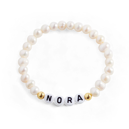 Custom Pearl Beaded Friendship Bracelet