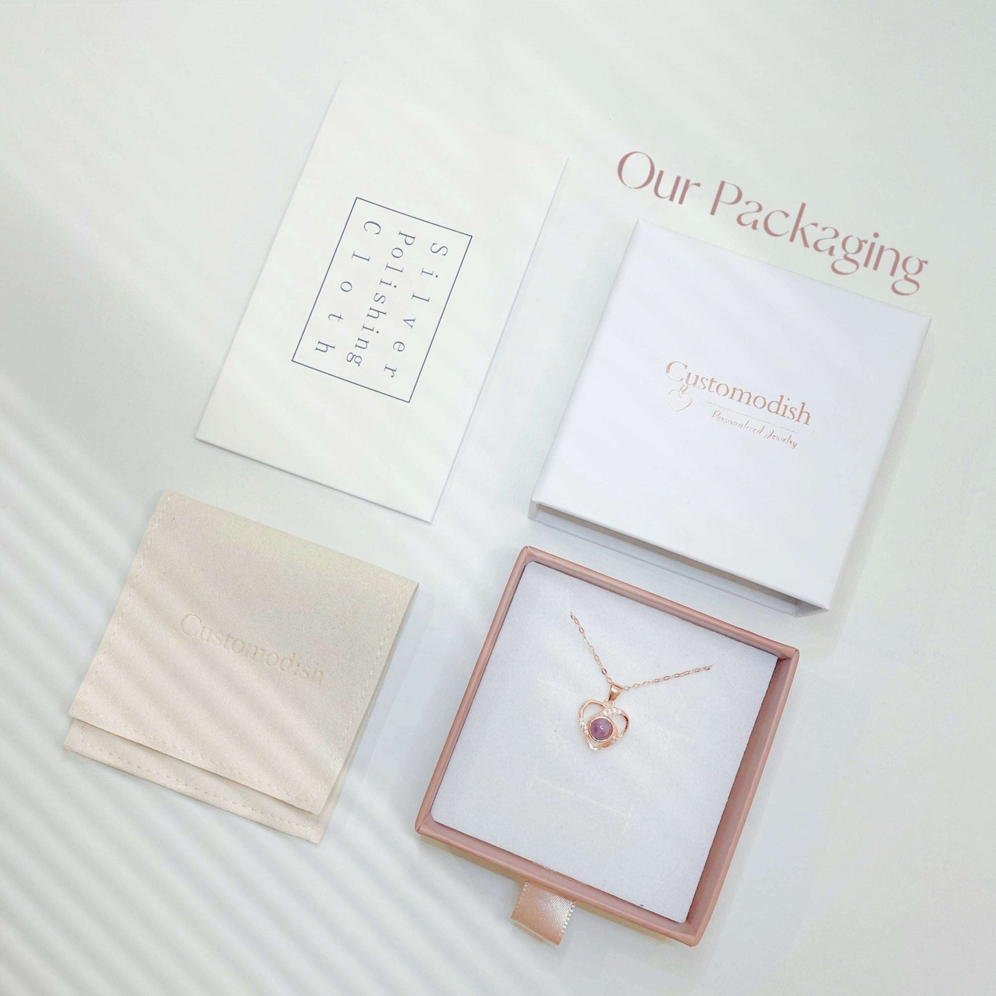 Sun Moon Projection Necklace Magnetic for Him & Her