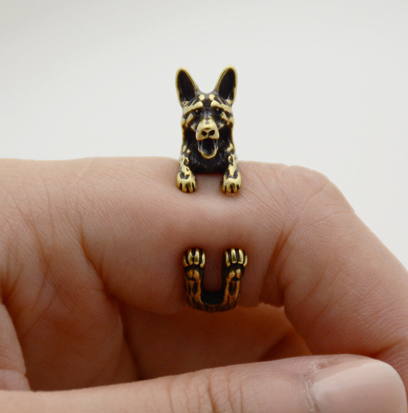 German Shepherd Wrap Ring