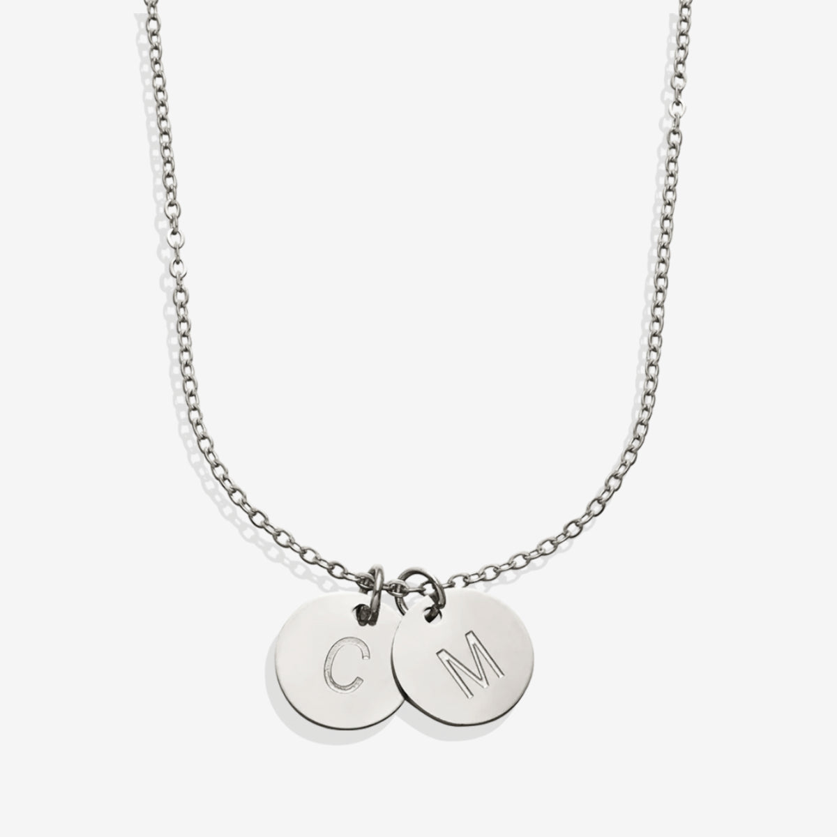 Collier délicat avec disque initial