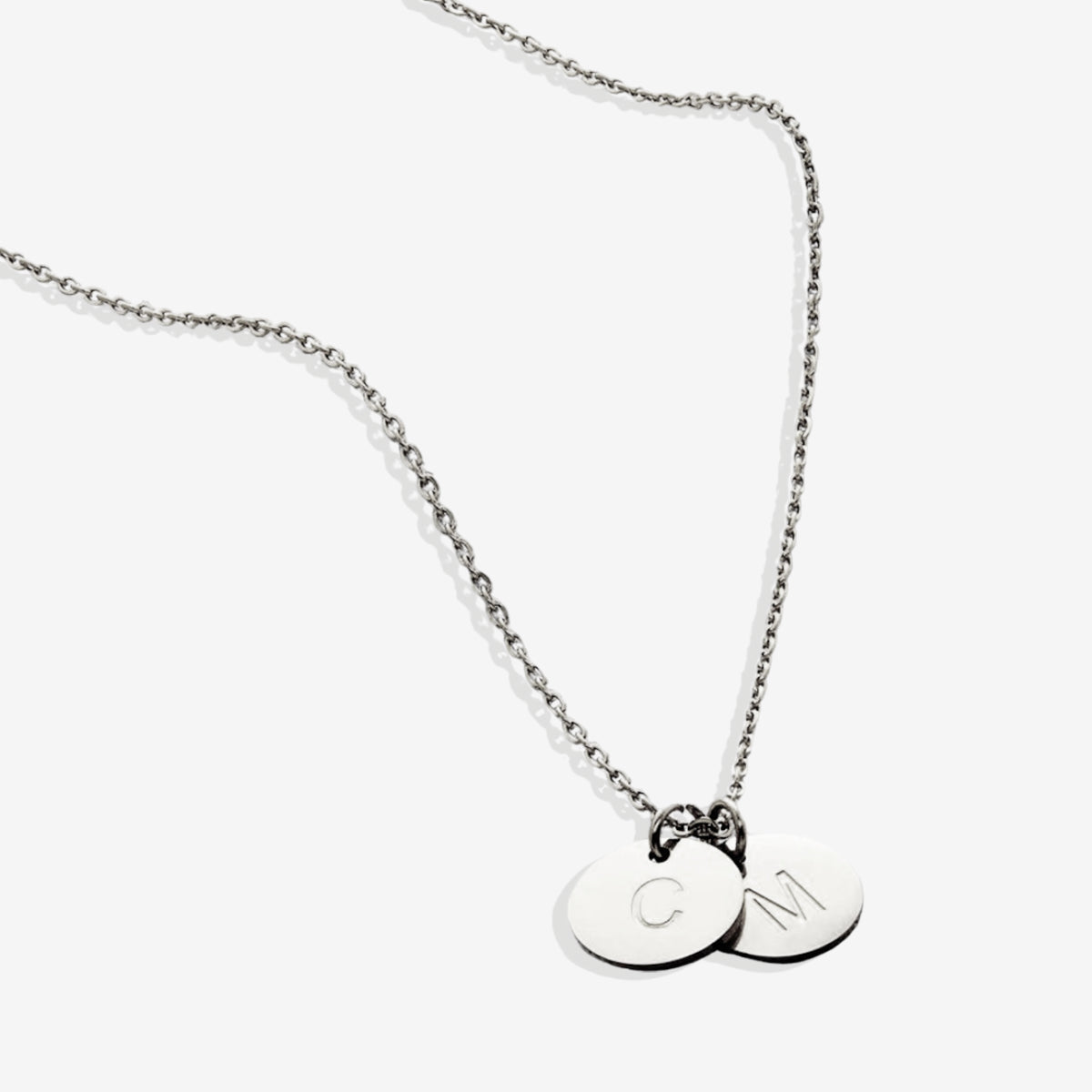 Collier délicat avec disque initial
