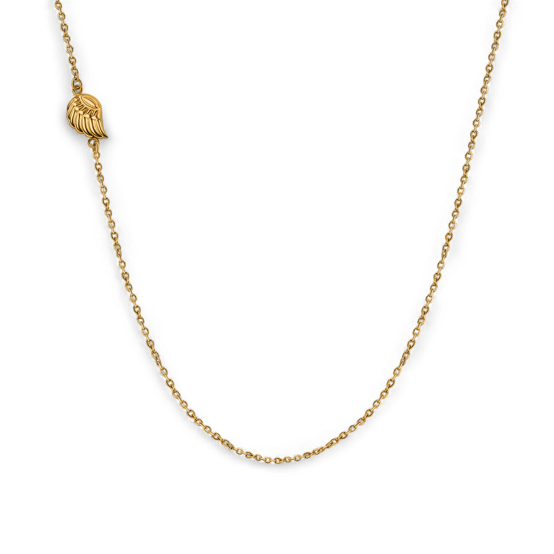 Collier délicat avec breloque aile d'ange