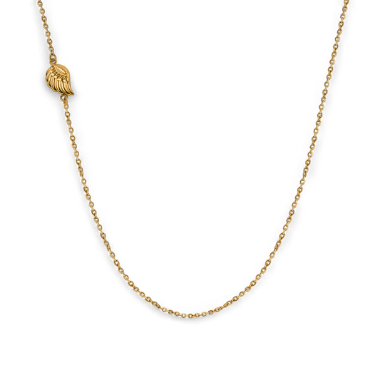 Collier délicat avec breloque aile d'ange