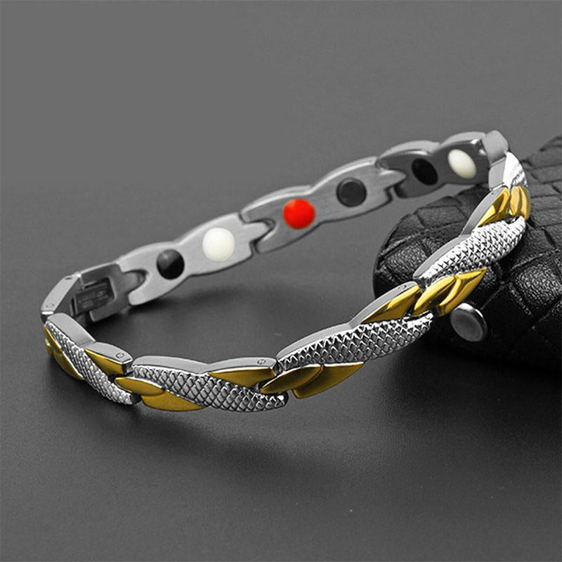 Bracelet magnétique en écailles de dragon